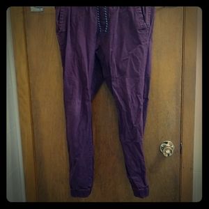 Men's Maroon Cargo Pants